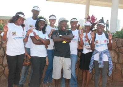 Kenyan Youth Pose on International Day of Peace