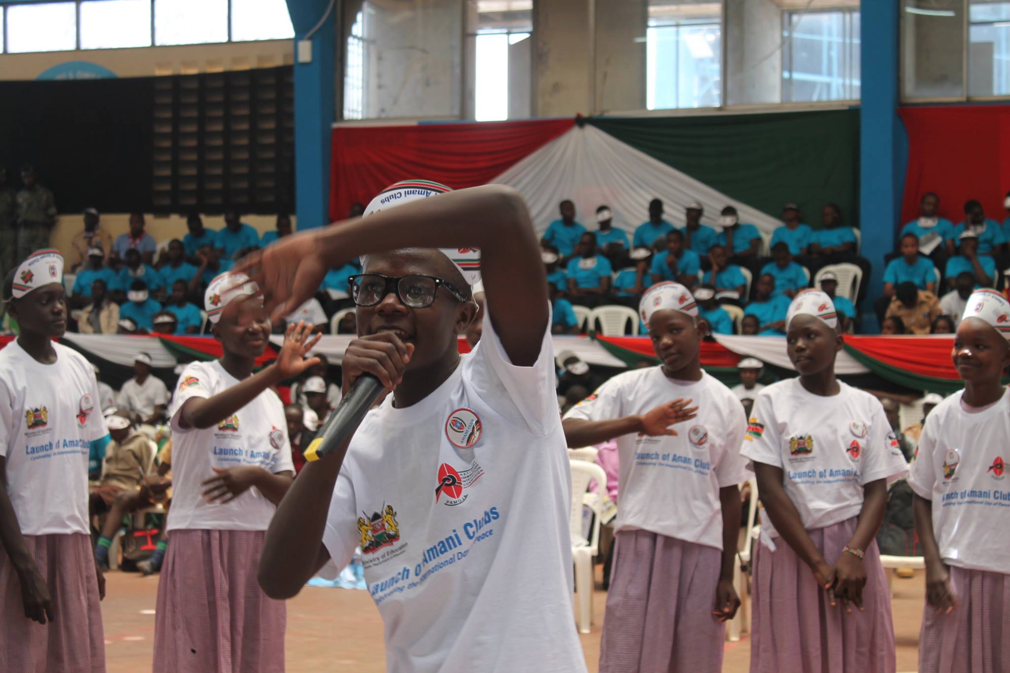 Kenyan youth celebrate at Festival
