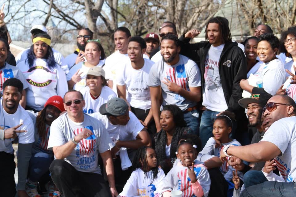 Group shot of MLK Service Day 2015 volunteers
