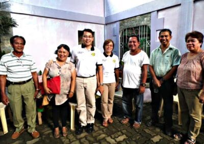 Education leaders with Mayor of Talaingod
