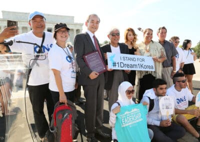 Korean leadership, performers, and special guests with IYLA Participants