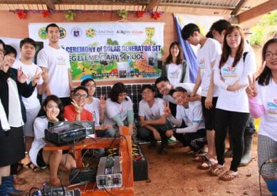 Solar generators at Pureg Elementary School