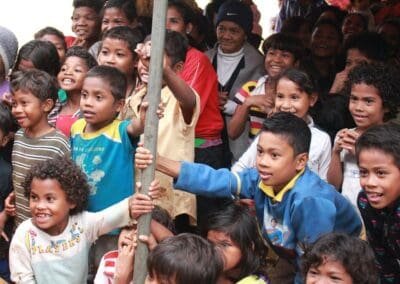 Local children from the community