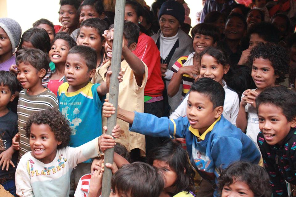 Local children from the community