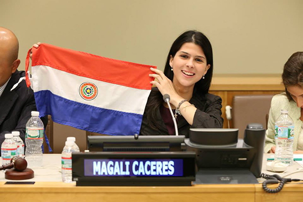 Magali Caceres at United Nations during IYLA 2014