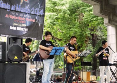 Musicians at Filipino Music Festival hosted by Global Peace Foundation Japan.