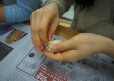 Making dumplings with care