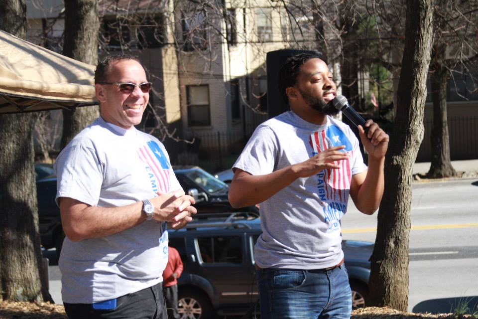 Dr. Paul Murray and Eldredge Washington at MLK Service Day 2015