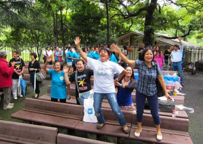 Audience dance at Global Peace Foundation Japan "Himig at Musika" Festival.