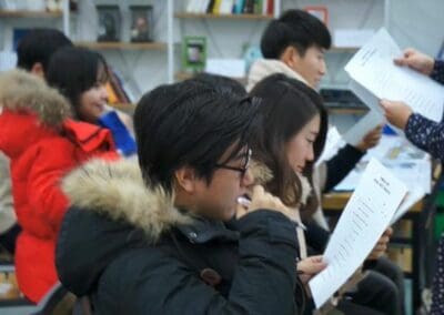 Reading Information On Families In North Korea