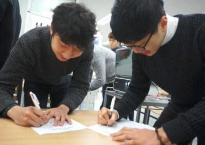 Participants brainstorm to build Korean Reunification