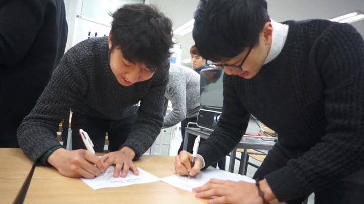 Participants brainstorm to build Korean Reunification