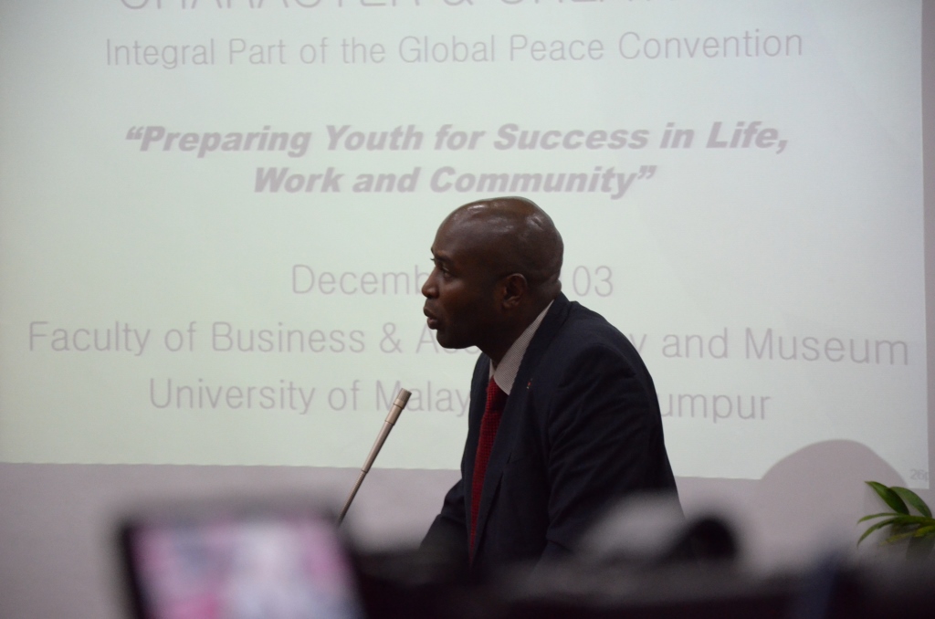 Daniel Juma, Exec. Director, Global Peace Foundation Kenya at GPC 2013.