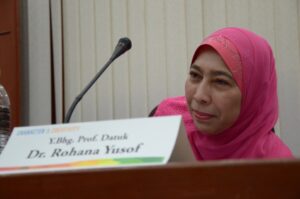 Prof. Datuk Dr. Rohana Yusuf at Global Peace Convention 2013.