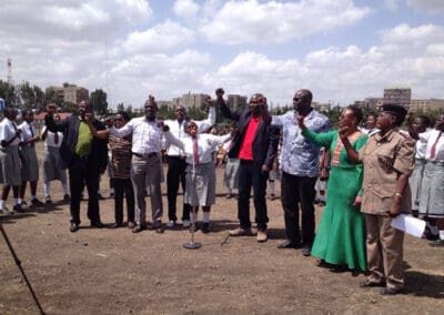 Honoring Nelson Mandela at Embakasi Girls High School