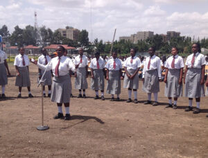 Students from Embakasi Girls High School perform.