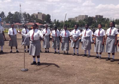 Students from Embakasi Girls High School perform.