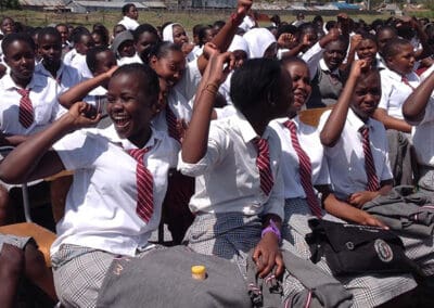 Students from Embakasi Girls High School, Kenya