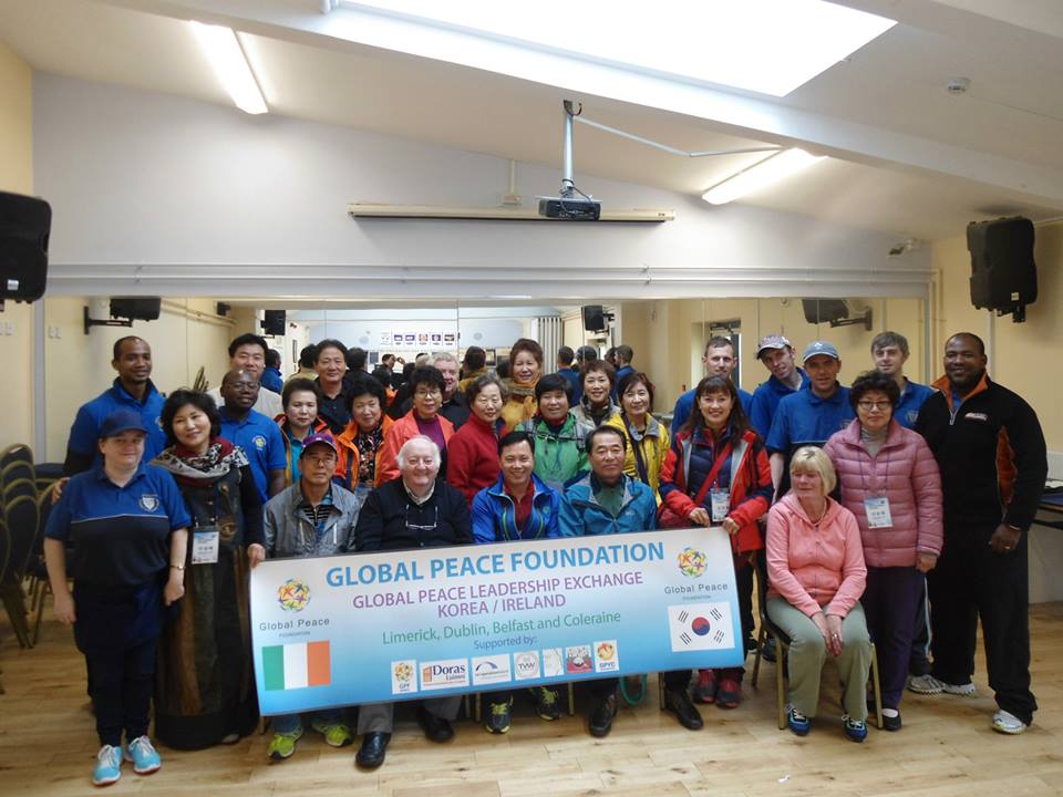 Global Peace Foundation program bring Korean delegation to St. Munchins Community Centre.