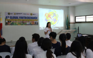 Global Peace Foundation representative Yejin Bae address youth leaders.