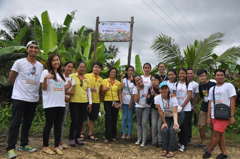 Global Peace Foundation volunteers help serve typhoon affected communities.