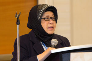 Dr. Tan Sri Zaleha Ismail, Chairman of Global Peace Festival Malaysia, at Global Peace Women session, "Women’s Leadership in Building a Global Culture of Peace” during the Global Peace Convention 2012 Atlanta.