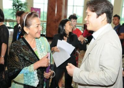 Men and women from around Asia attend the auspicious occasion, the Global Peace Women Inauguration in Malaysia 2012.