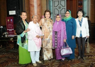 A group shot of distinguished women leaders at the Global Peace Women Inaugural Launch and Forum in Malaysia.