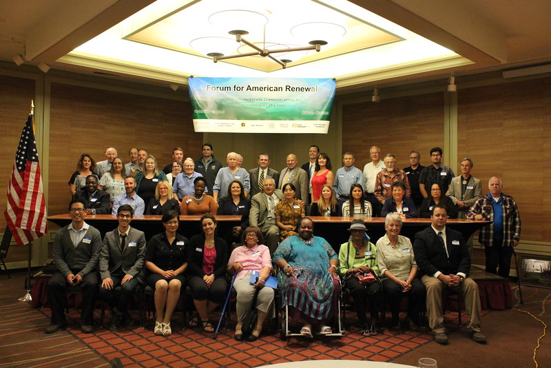 A group photo of participants and speakers at the Forum for American Renewal in Billings, Montana.