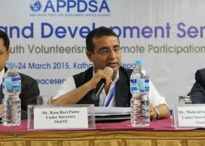 Mr. Ram Hari Panta, Government of Nepal at APPDSA 2015