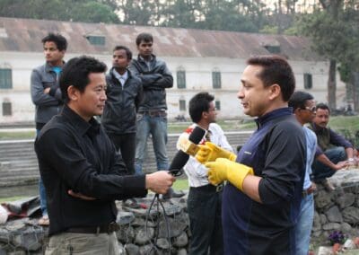 Local media interviews Ram Rohan Panta