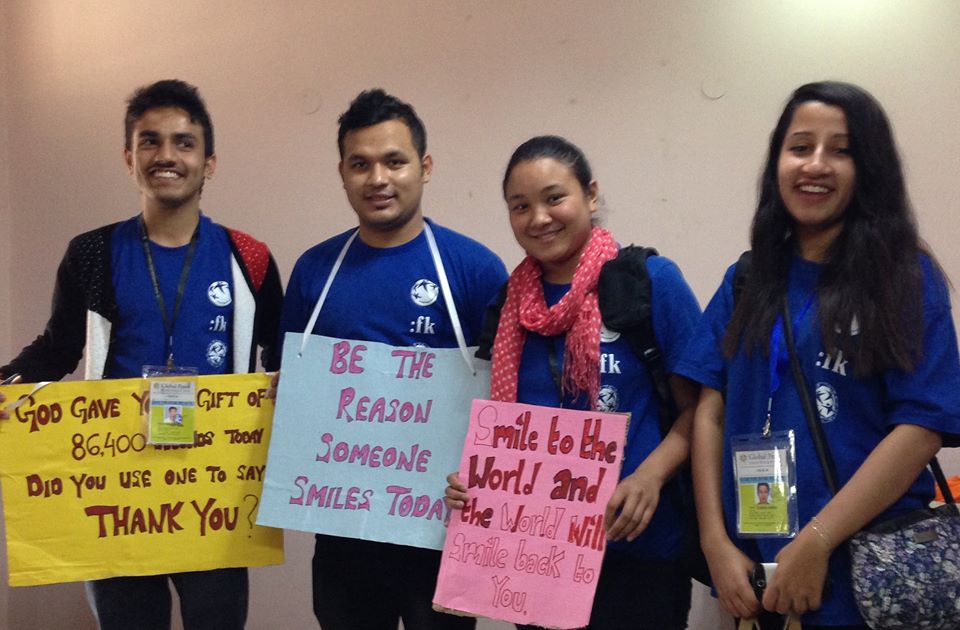Global Peace Youth India volunteers ready to campaign for cultural appreciation in New Delhi