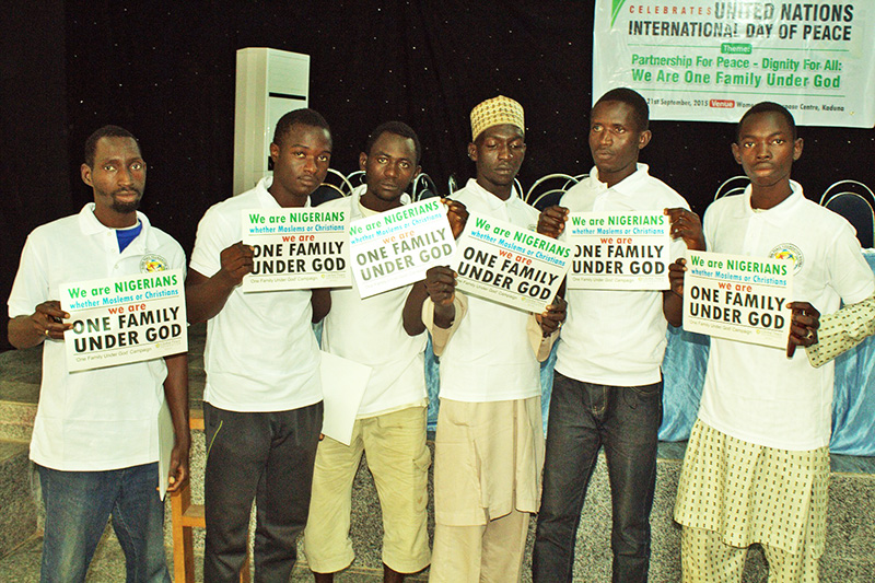 Young leaders at International Day of Peace Event in Kaduna, Nigeria