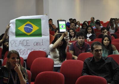 Participants Promote Peace Through Skype