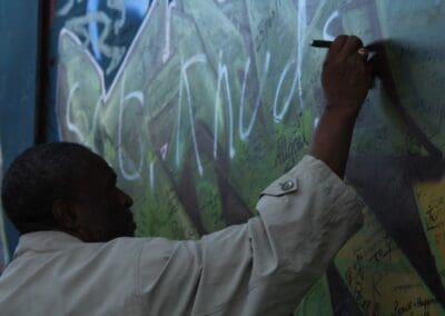 Bishop Joseph adds to Belfast Peace Walls.