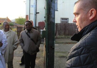 Barry Fennell at Peace Walls in Belfast.