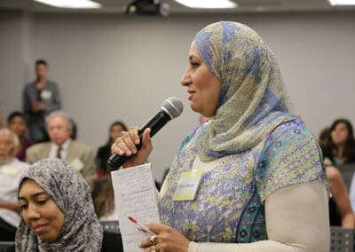 Question and Answer session at Global Peace Foundation and SDI event forum.