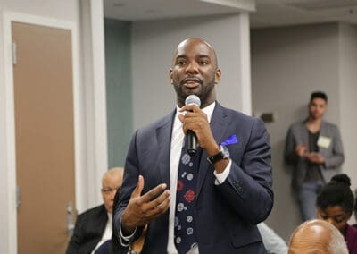 Question and Answer session at Global Peace Foundation and SDI event forum.