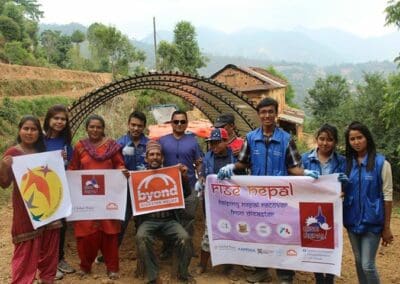 Global Peace Foundation, BYOND, APPDSA help sponsor RiseNepal transitional shelter projects.