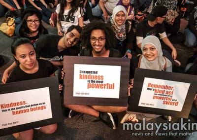 Tribute to MH17 in Malaysia