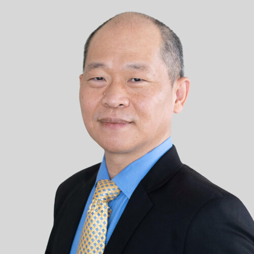 Mr. Yeqing Li, an asian man in a suit and tie.