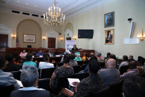Gail Hambleton, VP of Global Peace Foundation USA speaks on Capitol Hill.