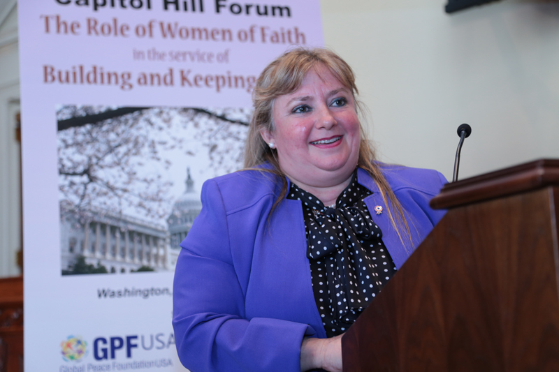Julia Maciel, a Counsellor at Paraguay Permanent Mission to UN speaks on Capitol Hill