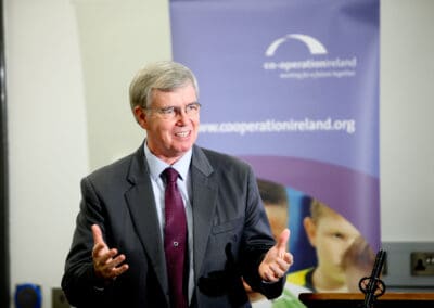 Global Peace Foundation International President James Flynn in Belfast.