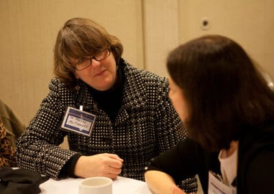 A participant, Dr. Shelley McConnell shares her experiences at Global Peace Women Luncheon.