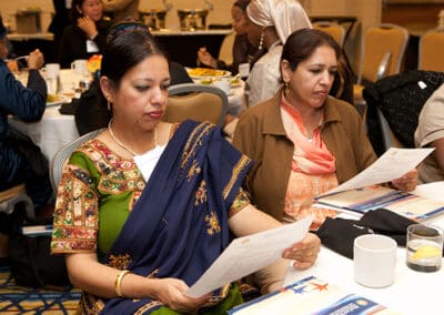 Global Peace Women hosted a networking luncheon where women from across the globe, Kenya, the Unites States, Indonesia, exchanged stories and best practices with each other.