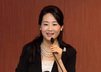 Dr. Jun Sook Moon, Chairman of Global Peace Women, speaks at the Global Peace Women Luncheon during the 2012 Convention.