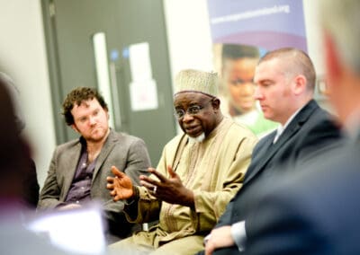 Emir of Birin Gwari at Belfast Forum.