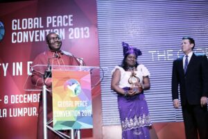 Winner of the Interfaith Leadership Award, Bishop Sunday Onuoha