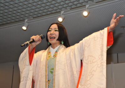 A woman wearing a kimono at the Multicultural One Family Festival 2023 gallery.